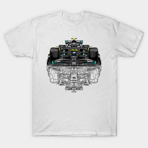 Sketch  W14 Vector Art 44 T-Shirt by Worldengine